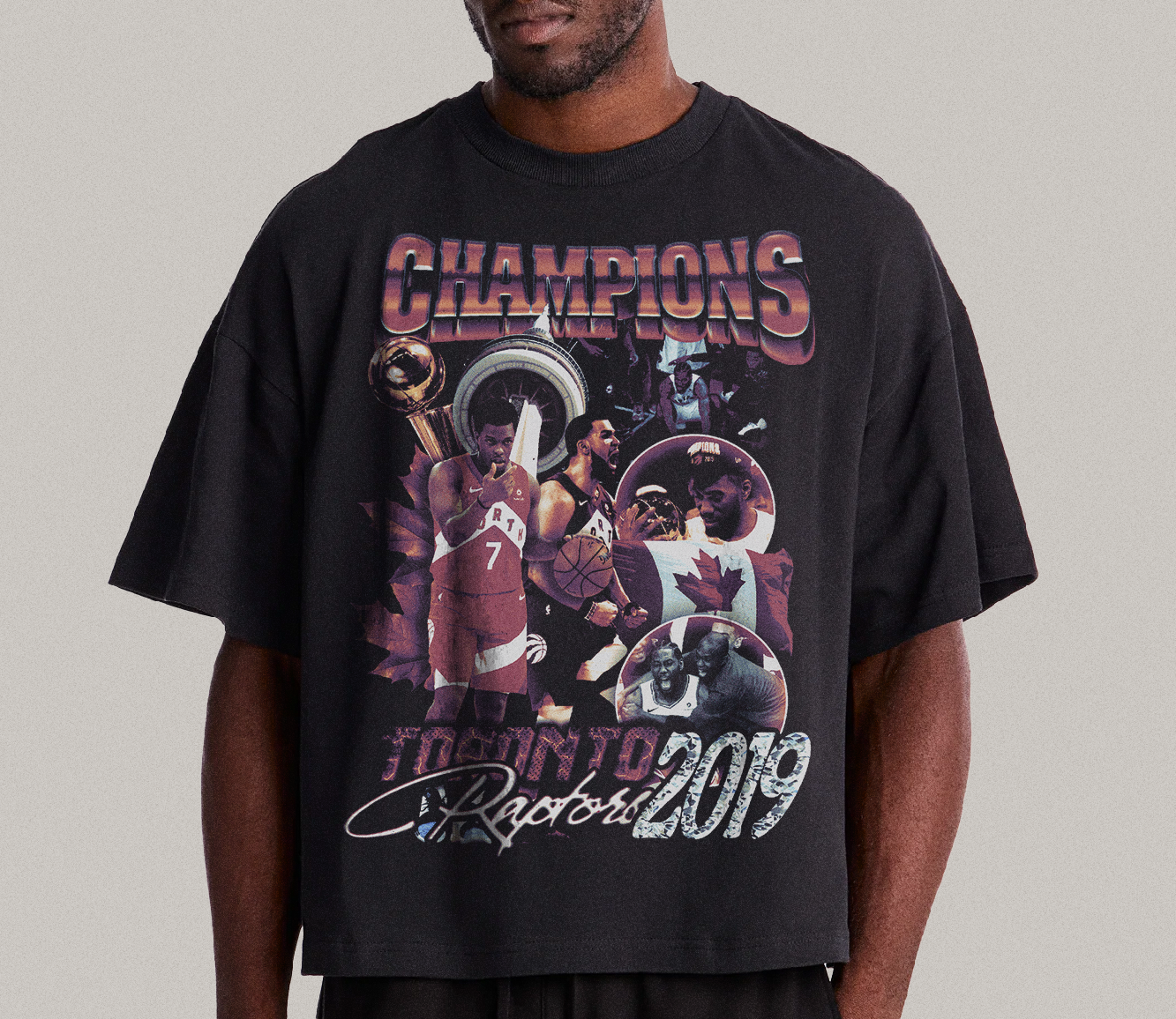 Toronto Raptors 2019 Champions Bootleg Tee