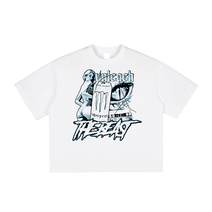 White Monster Tee
