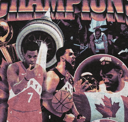 Toronto Raptors 2019 Champions Bootleg Tee